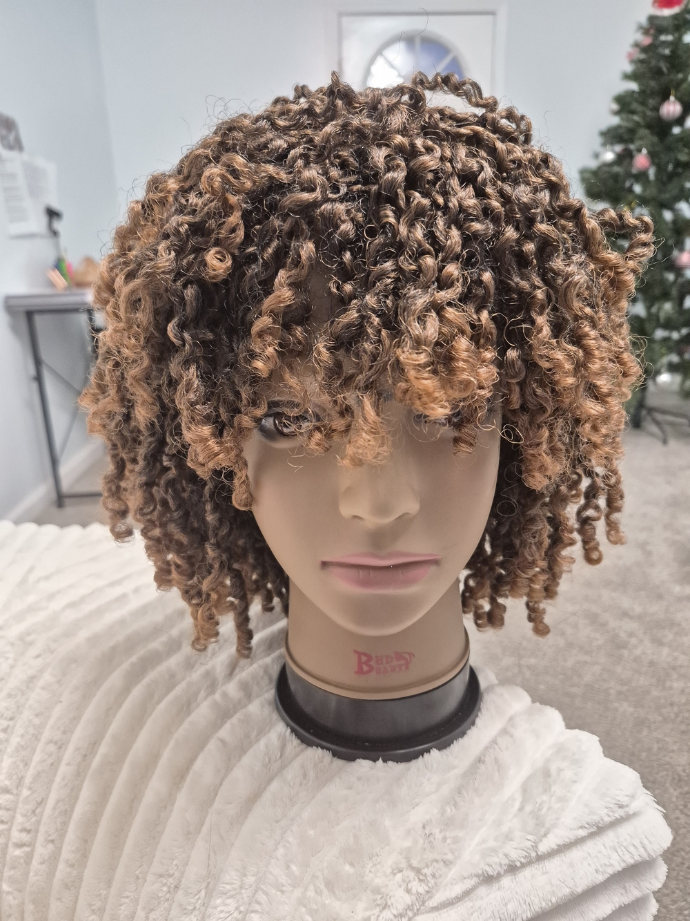 Mane Concept Synthetic Short Spiral Curl Afro Wig